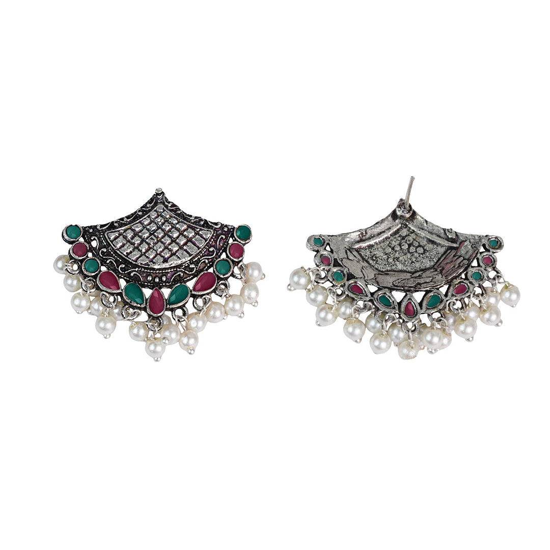 Royal Potli stud earrings (Multicolored)