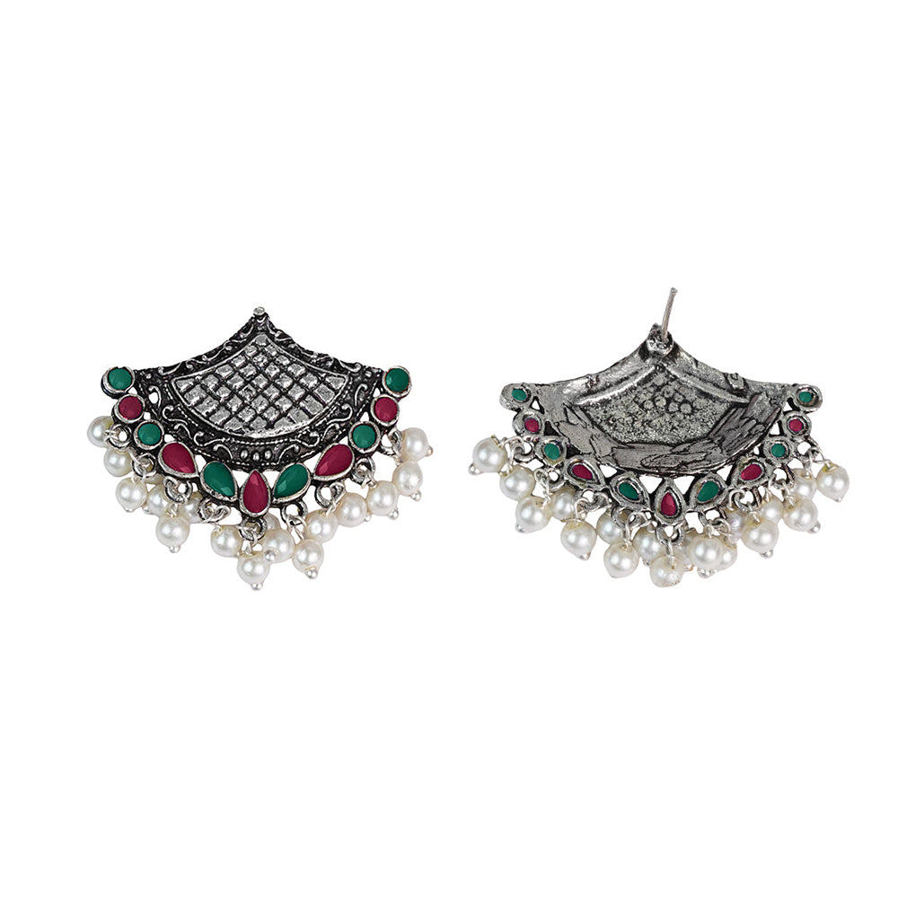Royal Potli stud earrings (Multicolored)