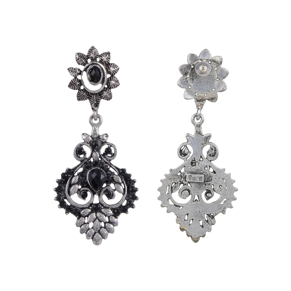 Heritage Paisley Dangler earrings (Black)