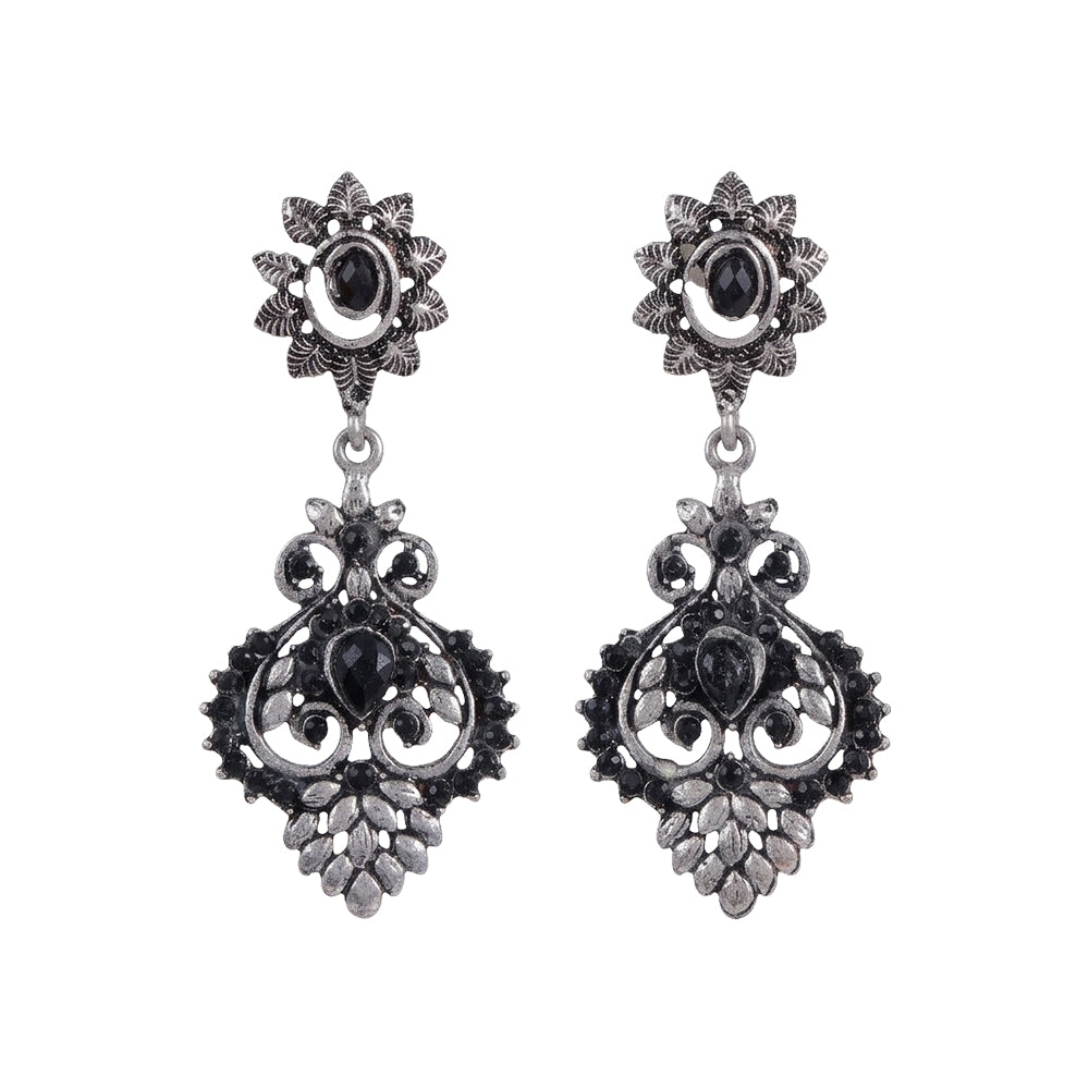 Heritage Paisley Dangler earrings (Black)