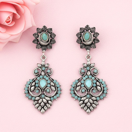 Heritage Paisley Dangler earrings (Mint)