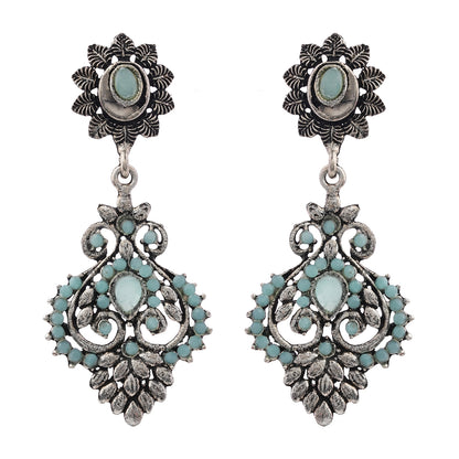 Heritage Paisley Dangler earrings (Mint)