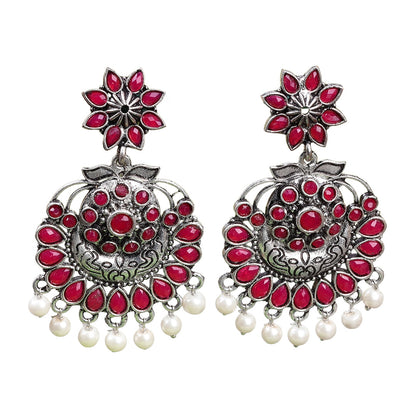 Little Petal dangler earrings (Red)