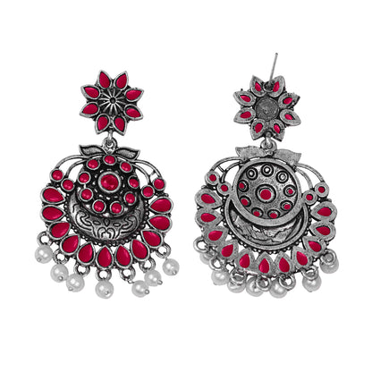 Little Petal dangler earrings (Red)