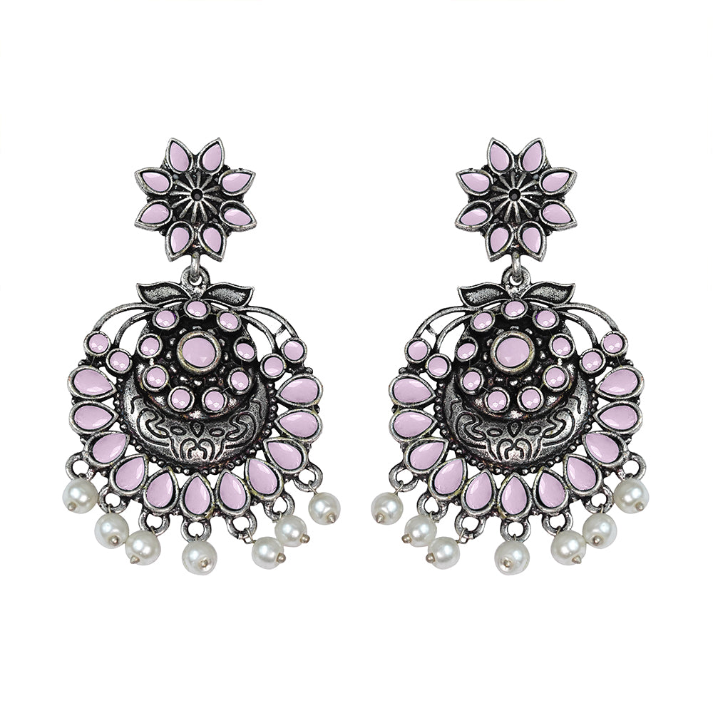 Little Petal dangler earrings (Baby Pink)
