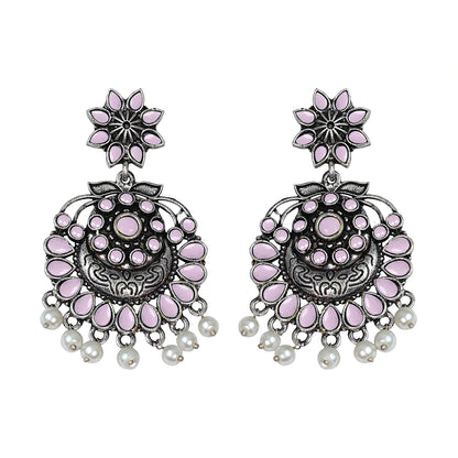 Little Petal dangler earrings (Baby Pink)