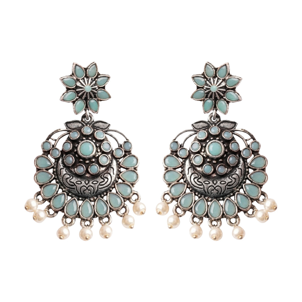 Little Petal dangler earrings (Mint)