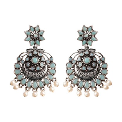 Little Petal dangler earrings (Mint)