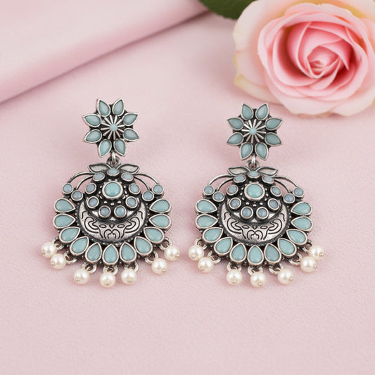 Little Petal dangler earrings (Mint)
