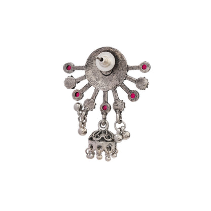 Slays and rays jhumki earrings (Red)