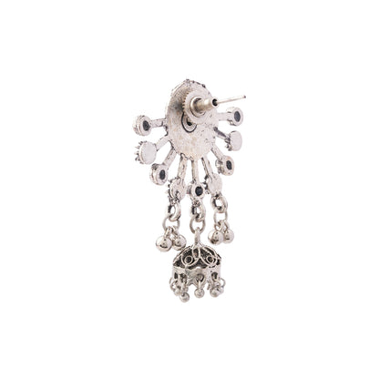Slays and rays jhumki earrings (Black)