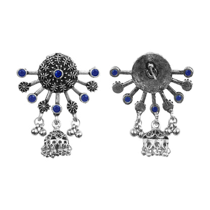 Slays and rays jhumki earrings (Blue)