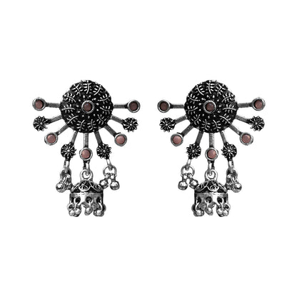 Slays and rays jhumki earrings (Baby Pink)