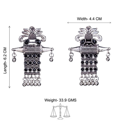 Bindaas Boho dangler earrings (Black)