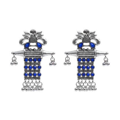 Bindaas Boho dangler earrings (Blue)
