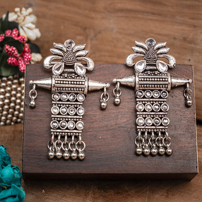 Bindaas Boho dangler earrings (White)