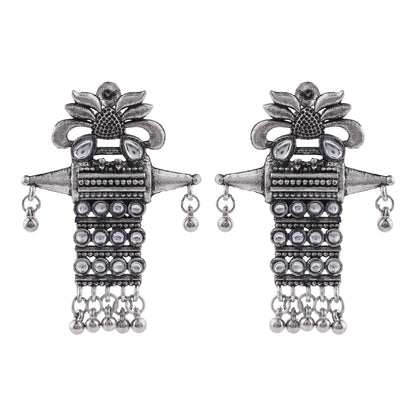 Bindaas Boho dangler earrings (White)