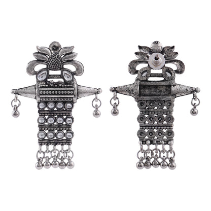 Bindaas Boho dangler earrings (White)