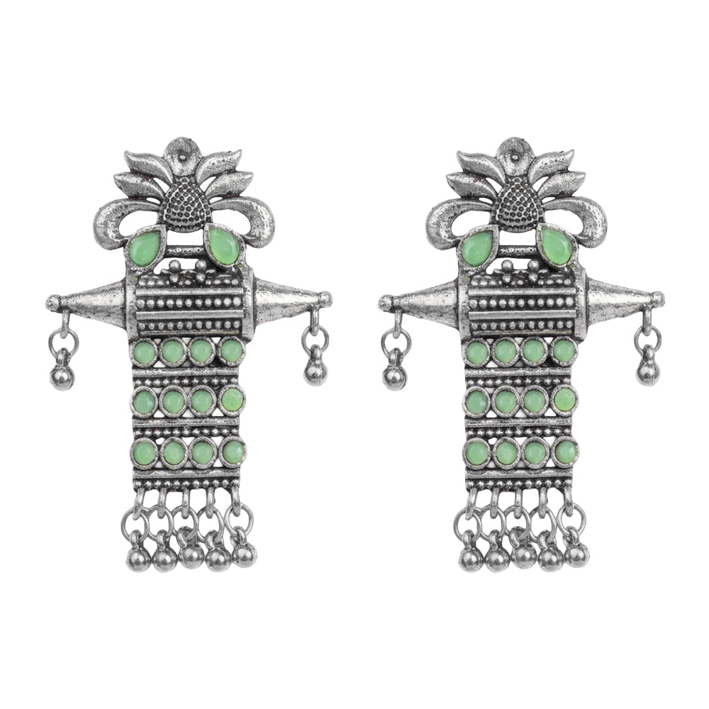 Bindaas Boho dangler earrings (Pista)