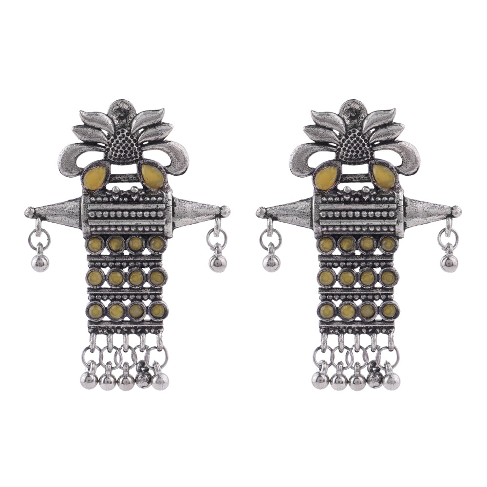 Bindaas Boho dangler earrings (Yellow)