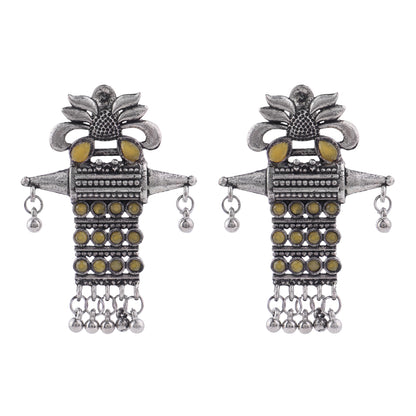 Bindaas Boho dangler earrings (Yellow)