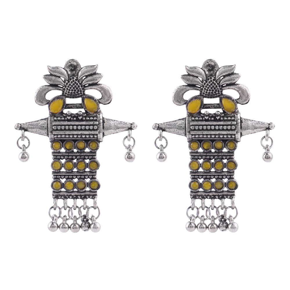 Bindaas Boho dangler earrings (Yellow)