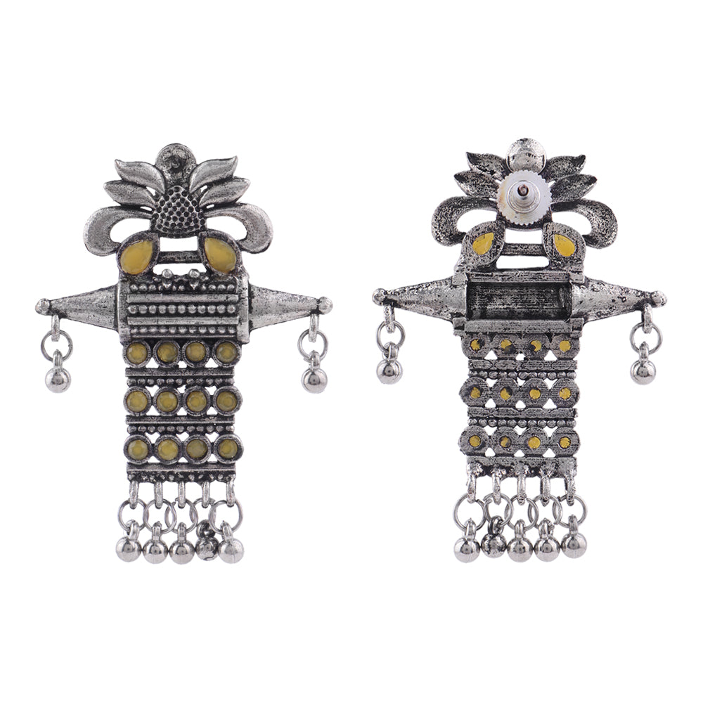 Bindaas Boho dangler earrings (Yellow)
