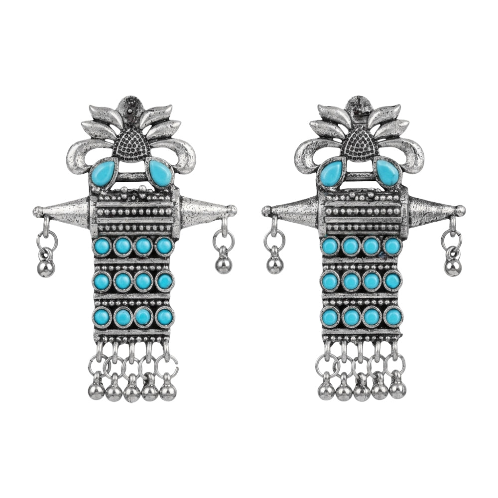 Bindaas Boho dangler earrings (Sky Blue)