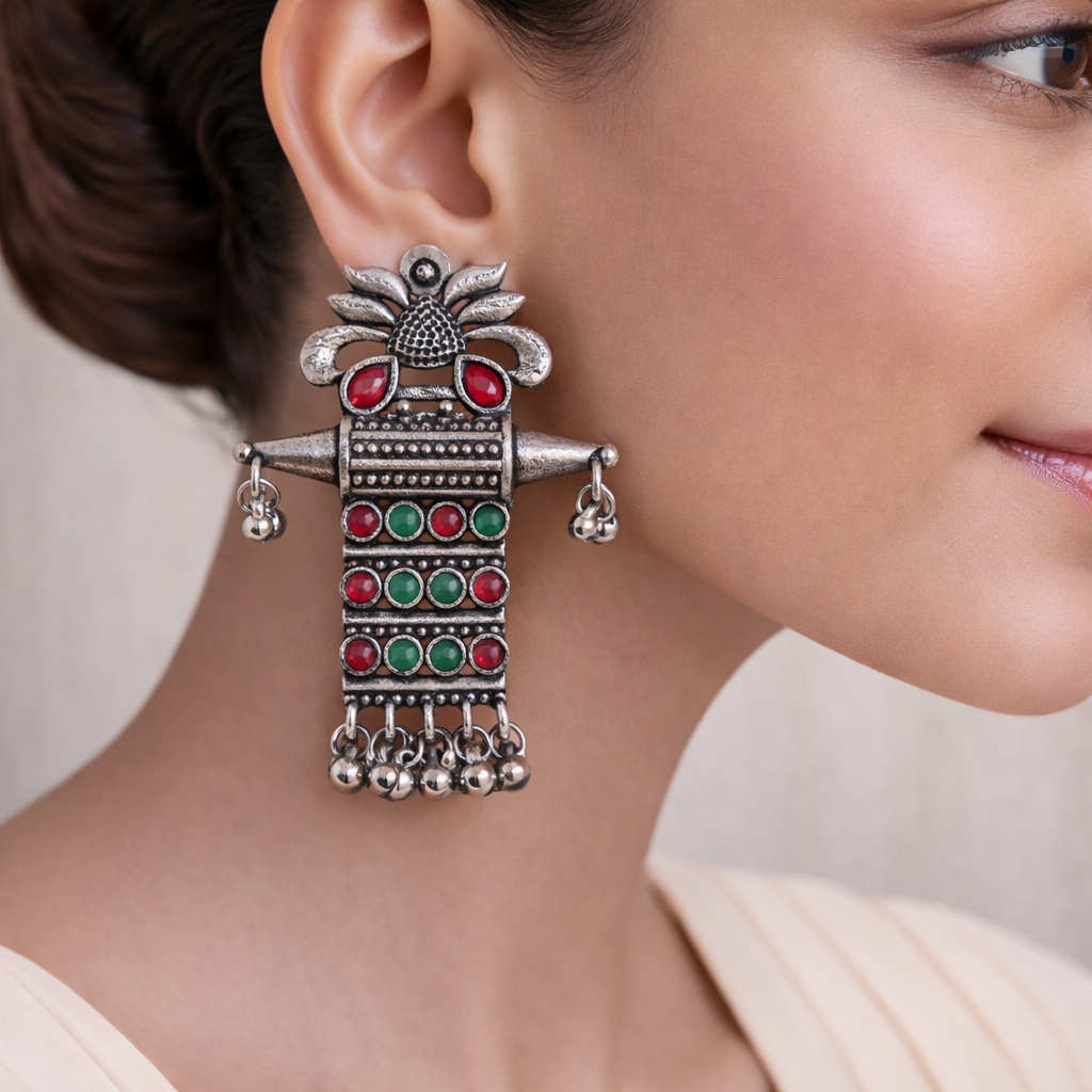 Bindaas Boho dangler earrings (Multicolored)