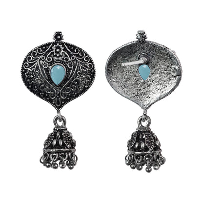 Pretty Petal Jhumki earrings (Mint)