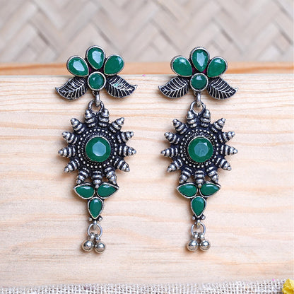 FloraSun dangler earrings (Green)
