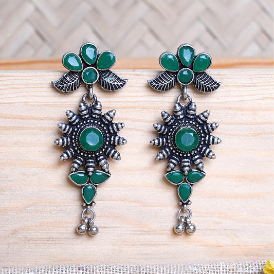 FloraSun dangler earrings (Green)