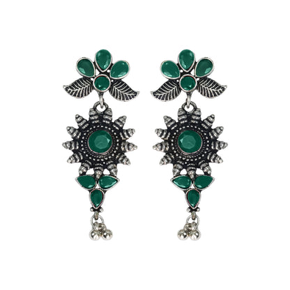 FloraSun dangler earrings (Green)
