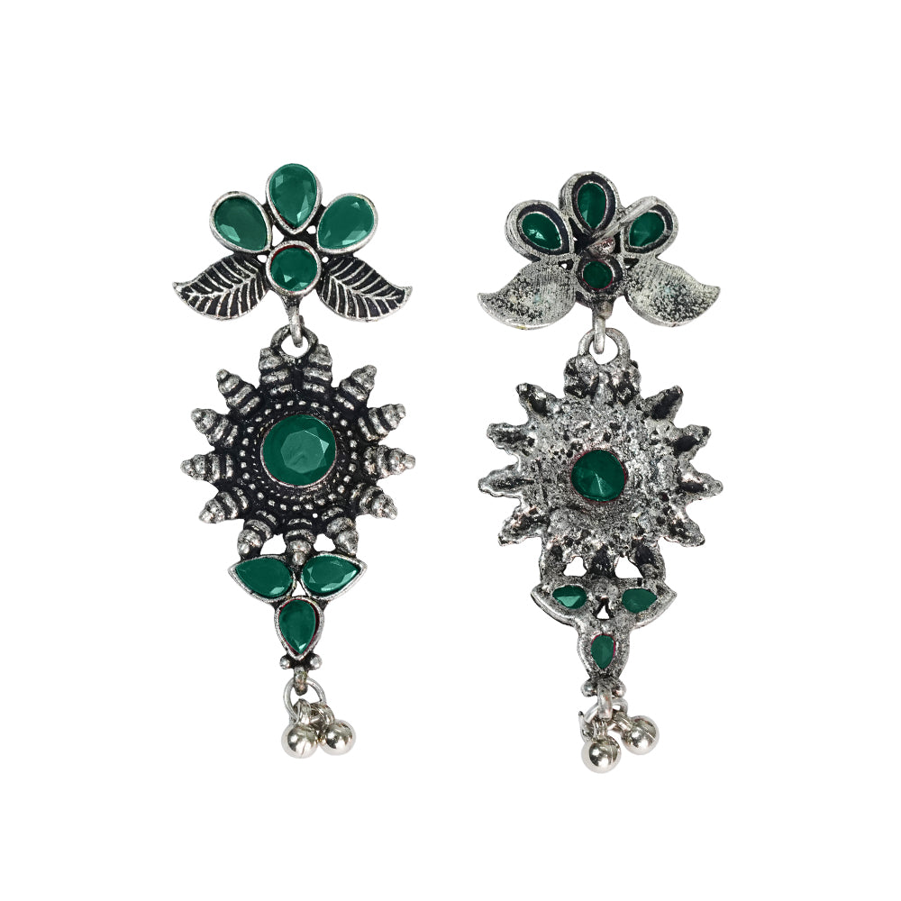 FloraSun dangler earrings (Green)