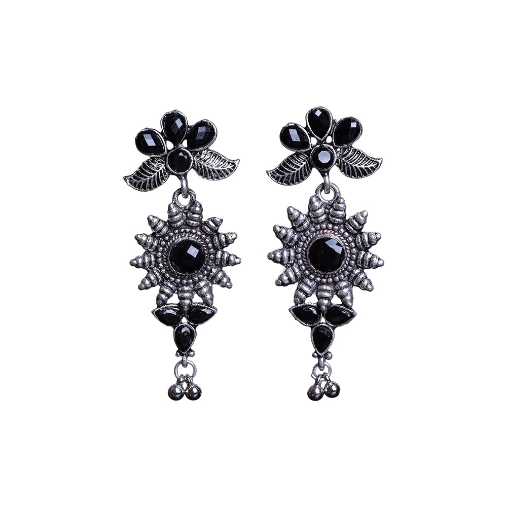 FloraSun dangler earrings (Black)