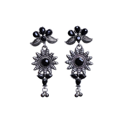 FloraSun dangler earrings (Black)