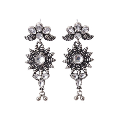 FloraSun dangler earrings (White)