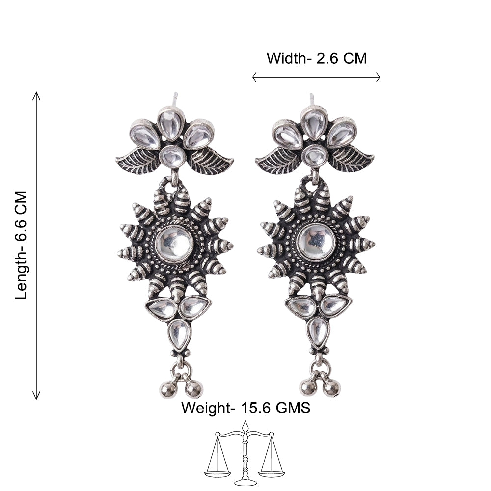 FloraSun dangler earrings (White)