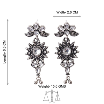 FloraSun dangler earrings (White)