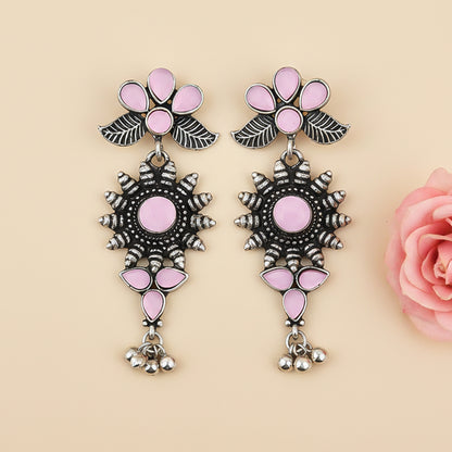 FloraSun dangler earrings (Baby Pink)
