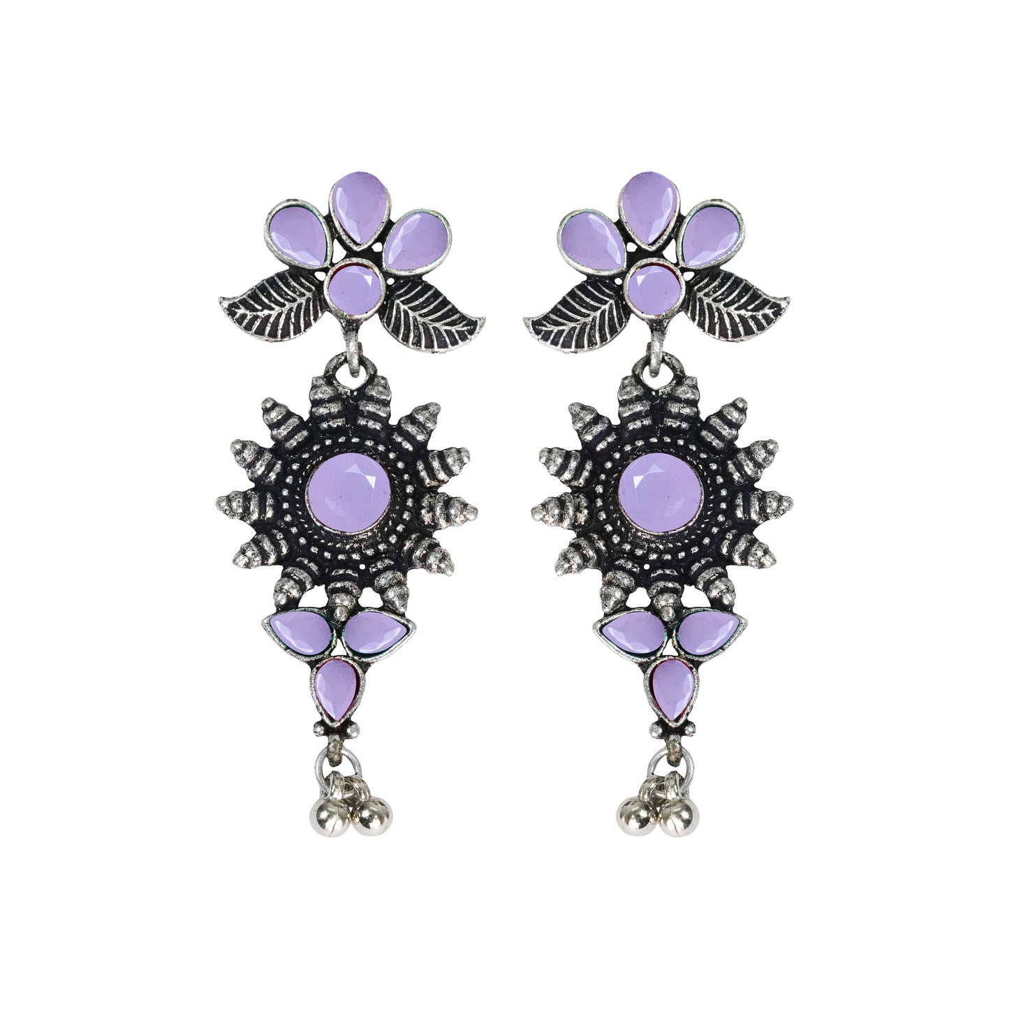 FloraSun dangler earrings (Baby Pink)