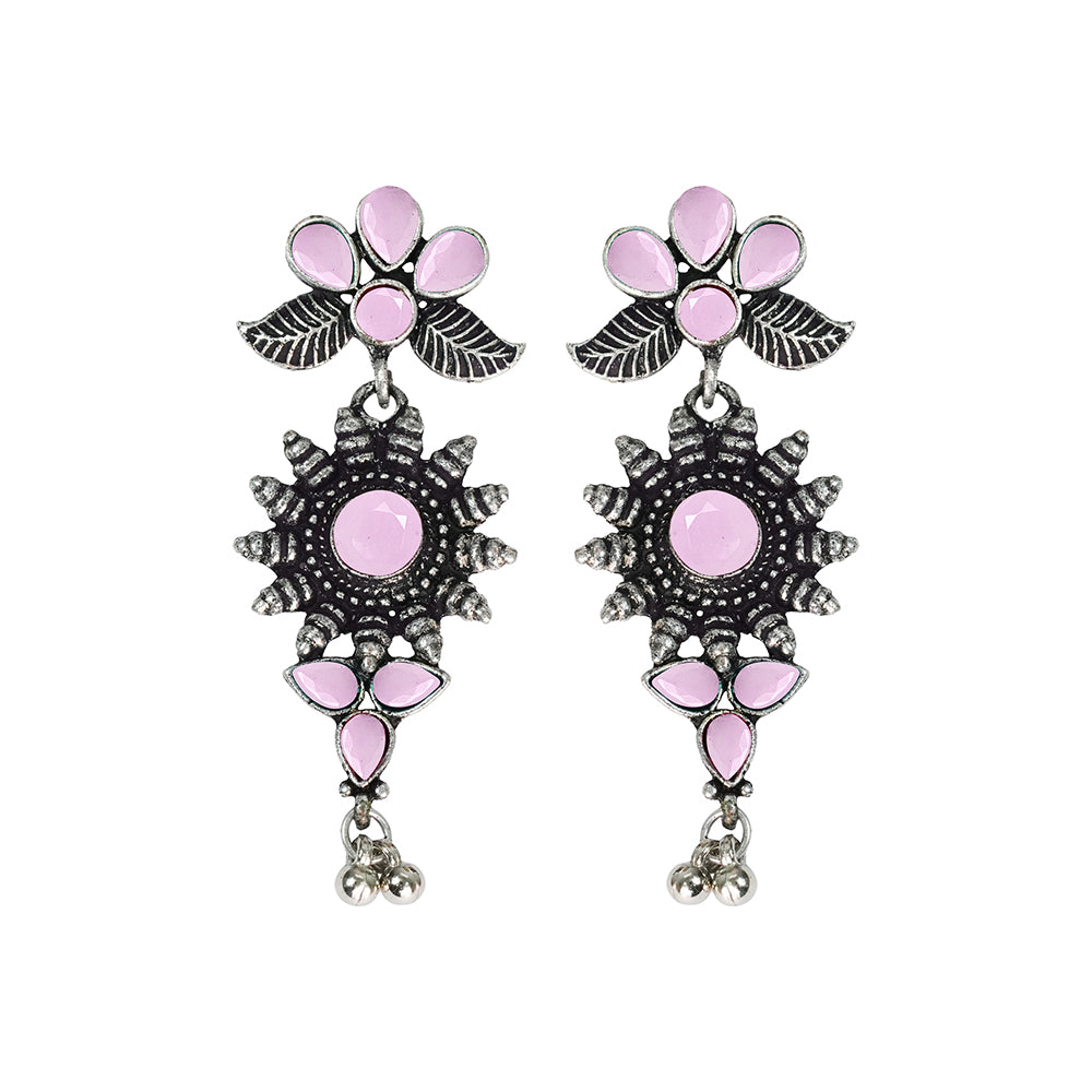 FloraSun dangler earrings (Baby Pink)