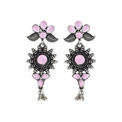 FloraSun dangler earrings (Baby Pink)