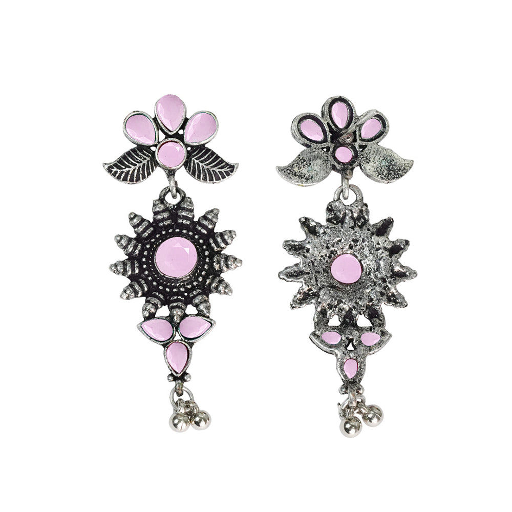 FloraSun dangler earrings (Baby Pink)
