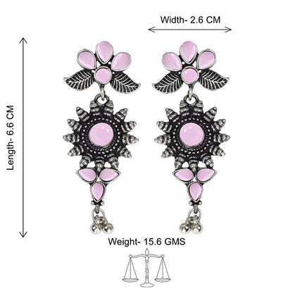 FloraSun dangler earrings (Baby Pink)