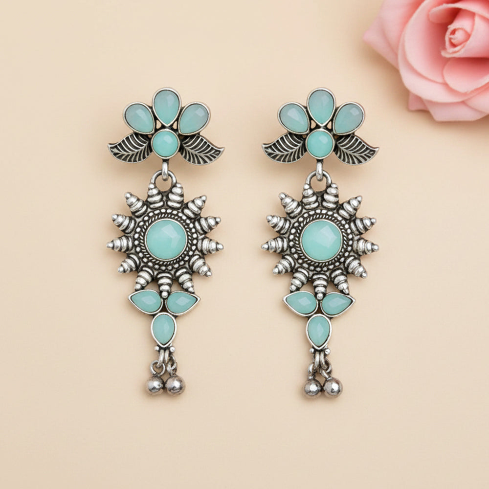 FloraSun dangler earrings (Mint)