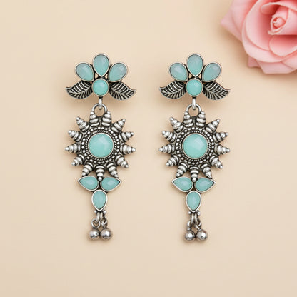 FloraSun dangler earrings (Mint)