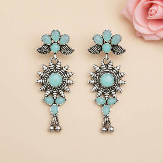 FloraSun dangler earrings (Mint)