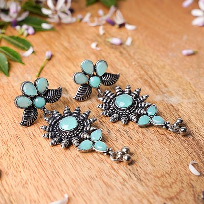 FloraSun dangler earrings (Mint)