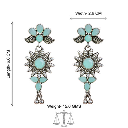 FloraSun dangler earrings (Mint)